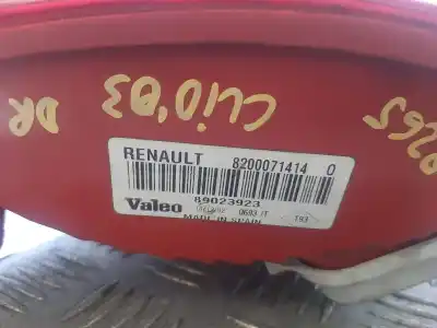 Автозапчасти б/у правый задний фонарь за renault clio ii fase ii (b/cb0) authentique ссылки oem iam 8200071414  89023923