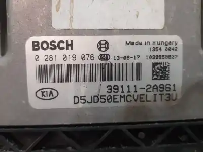 Second-hand car spare part Ecu Engine Control for KIA PRO CEE'D (JD) 1.6 CRDI 110 OEM IAM references 391112A961 1039S58827 0281019076
