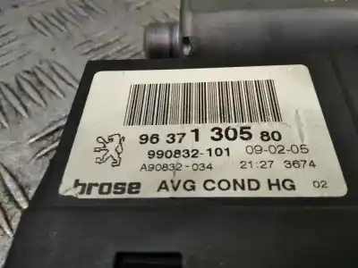 Second-hand car spare part left front window motor for peugeot 307 break / sw (s1) 2.0 16v cat oem iam references 9637130580  