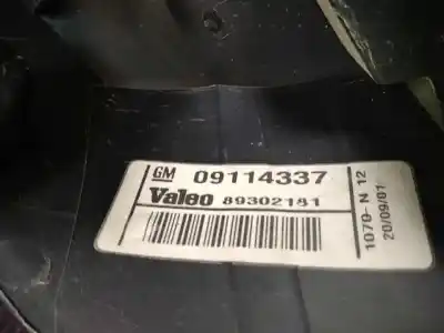 Peça sobressalente para automóvel em segunda mão farolim traseiro direito por opel corsa c furgoneta/hatchback (x01) 1.7 di 16v (f08, w5l) referências oem iam 09114337  89302181