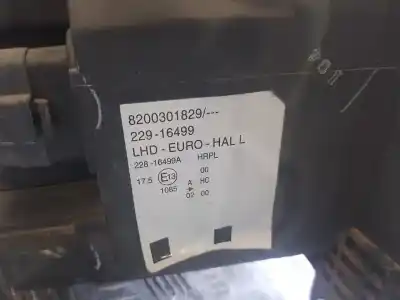 Second-hand car spare part left headlight for renault modus confort dynamique 98 cv / 72 kw oem iam references 8200301829  