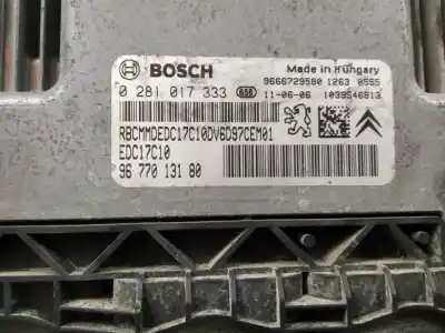 Second-hand car spare part ecu engine control for citroen c3 picasso exclusive oem iam references 9677013180 9666729580 0281017333