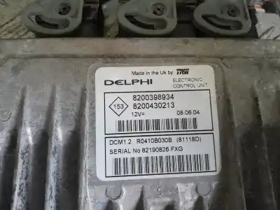 Second-hand car spare part ecu engine control for renault modus confort dynamique oem iam references 8200398934  