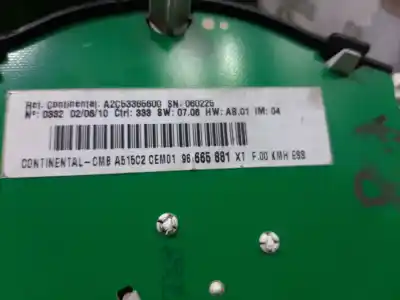 Second-hand car spare part dashboard for citroen c3 attraction oem iam references 96665881xt  