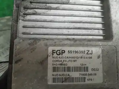 Pezzo di ricambio per auto di seconda mano  per OPEL CORSA C  Riferimenti OEM IAM 55196352  