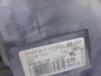 Second-hand car spare part left headlight for nissan note (e11e) acenta oem iam references 260609u10a  