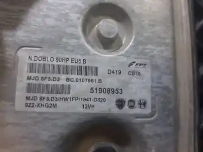 Second-hand car spare part ecu engine control for fiat doblo cargo basis kasten oem iam references 51908953  