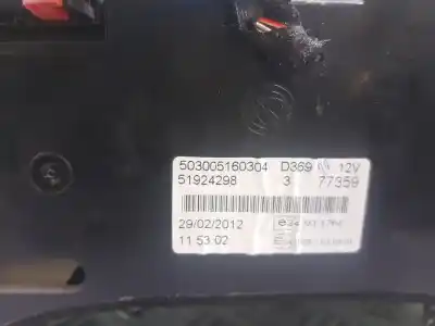 Peça sobressalente para automóvel em segunda mão quadrante por fiat doblo cargo basis kasten referências oem iam 51924298  