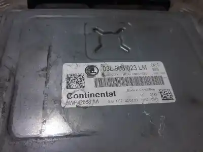 Peça sobressalente para automóvel em segunda mão centralina de motor uce por skoda rapid active referências oem iam 03l906023lm  5wp42688aa