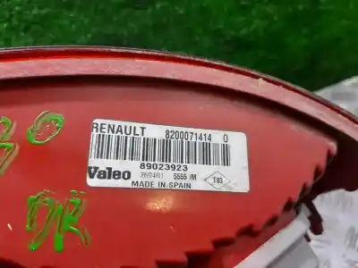 Second-hand car spare part Right Tailgate Light for RENAULT CLIO II FASE I (B/CBO) 1.2 16V Alize 75 CV / 55 KW OEM IAM references 8200071414  89023923