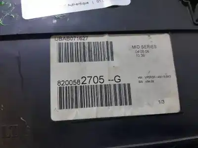 Peça sobressalente para automóvel em segunda mão quadrante por renault clio iii pack authentique referências oem iam 8200582705  