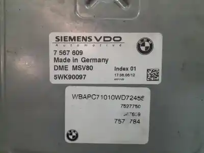 Second-hand car spare part ecu engine control for bmw x3 (e83) 2.5si oem iam references 7567609  