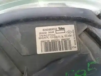 Pezzo di ricambio per auto di seconda mano Faro Anteriore Destro per RENAULT KANGOO (F/KC0) Authentique Riferimenti OEM IAM 8200589033  