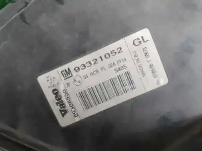 Second-hand car spare part left headlight for opel meriva blue line oem iam references 93321052  