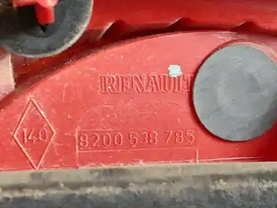 Second-hand car spare part right tailgate light for renault modus confort dynamique 98 cv / 72 kw oem iam references 8200538785  