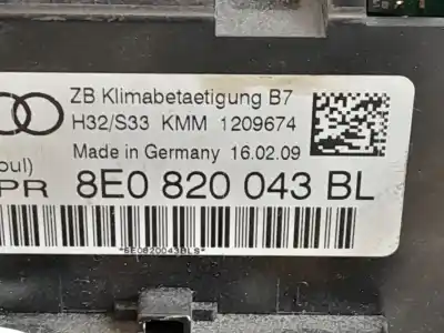 Автозапчасти б/у климат-контроль за seat exeo (3r2) 2.0 tdi ссылки oem iam 8e0820043bl  