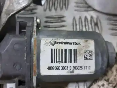 Second-hand car spare part passenger side right window regulator for renault twingo authentique oem iam references 400956c  2 pins