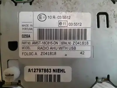 Автозапчасти б/у АУДИОСИСТЕМА / РАДИО CD за FORD FIESTA (CCN)  ссылки OEM IAM A12797863  