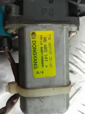Second-hand car spare part driver left window regulator for chevrolet matiz 1.0 s oem iam references 96485141  2 pins