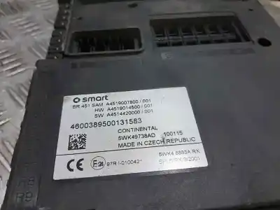 Pièce détachée automobile d'occasion BOÎTES À FUSIBLES pour SMART FORTWO CABRIO  Références OEM IAM 5WK49738AD  