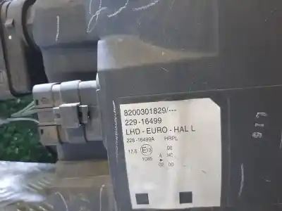 Second-hand car spare part left headlight for renault modus confort dynamique 98 cv / 72 kw oem iam references 8200301829  22916499