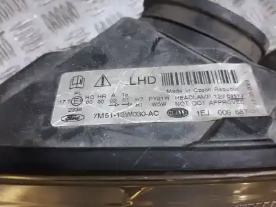Pezzo di ricambio per auto di seconda mano faro anteriore sinistro per ford c-max (cb3) ambiente riferimenti oem iam 7m5113w030ac  