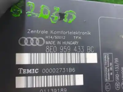 Pezzo di ricambio per auto di seconda mano modulo elettronico per audi a4 berlina (8e) 2.0 16v fsi riferimenti oem iam 8e0959433bc  01139189