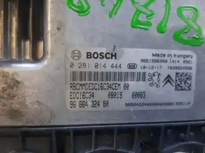 Second-hand car spare part ecu engine control for citroen nemo basis oem iam references 9666432480  0281014444