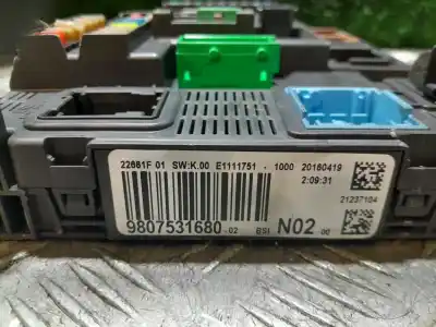 Автозапчасти б/у блок реле/предохранителей за citroen c-elysée exclusive ссылки oem iam 980753168002  