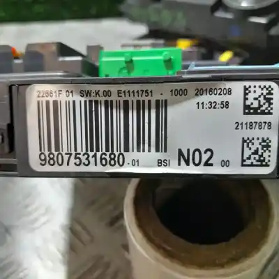 Peça sobressalente para automóvel em segunda mão  por CITROEN C-ELYSÉE  Referências OEM IAM 9807531680  