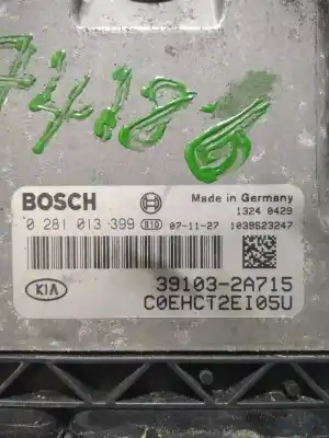 Second-hand car spare part ecu engine control for kia cee'd fastback (ed) 1.6 crdi 115 oem iam references 0281013399  391032a715