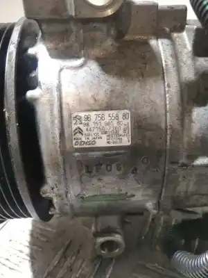 Peça sobressalente para automóvel em segunda mão COMPRESSOR DE AR CONDICIONADO A/A A/C por CITROEN C4 LIM.  Referências OEM IAM 9675655880  9815198580
