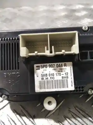 Peça sobressalente para automóvel em segunda mão comando de sofagem (chauffage / ar condicionado) por seat leon (1p1) reference referências oem iam 5p0907044r  5hb010170