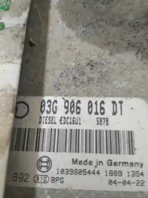 Second-hand car spare part ecu engine control for audi a3 (8p1) 2.0 tdi 16v oem iam references 03g906016dt  8p0907411