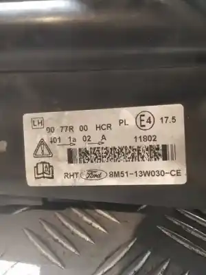 Second-hand car spare part left headlight for ford focus lim. (cb4) econetic oem iam references 8m5113w030ce