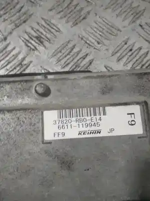 Second-hand car spare part ecu engine control for honda jazz (ge) 1.4 cat oem iam references   37820rb0e14