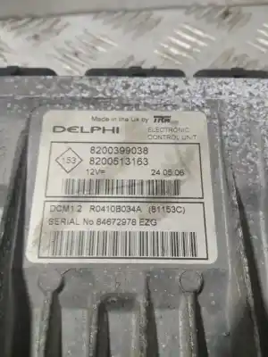 Second-hand car spare part ecu engine control for renault clio iii pack authentique oem iam references 8200399038  8200513163