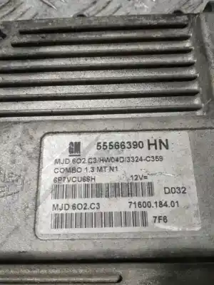 Second-hand car spare part ecu engine control for opel combo cargo oem iam references 55566390hn  