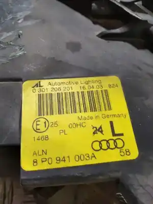 Second-hand car spare part left headlight for audi a3 (8p1) 2.0 tdi 16v oem iam references 8p0941003a  0301206201