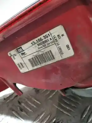 Second-hand car spare part right tailgate light for opel corsa d corsavan oem iam references 13186351  89038961a