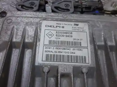 Second-hand car spare part ecu engine control for renault grand modus authentique oem iam references 8200399038  8200619409
