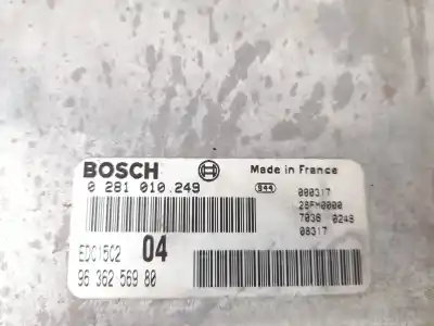 Pezzo di ricambio per auto di seconda mano centralina motore per peugeot 306 (7b, n3, n5) 2.0 hdi 90 riferimenti oem iam 0281010249  96362569