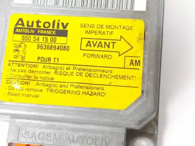 Second-hand car spare part airbag control unit for peugeot 206 fastback (2a/c) 1.9 d oem iam references 9636894080  550541500