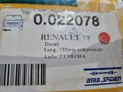 Recambio de automóvil de segunda mano de transmision delantera derecha para renault 19 (b/c/l53) b5305 referencias oem iam 3214290  3204098