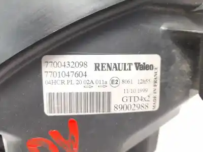 Second-hand car spare part left headlight for renault megane scenic (ja0/1_) 1.9 dti (ja0n) oem iam references 7700432098 89002988 7701047604