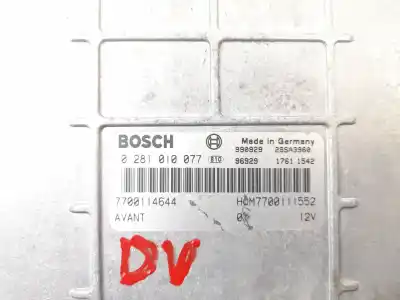 Tweedehands auto-onderdeel ecu motorcontroller voor renault megane scenic (ja0/1_) 1.9 dti (ja0n) oem iam-referenties 7700114644  0281010077