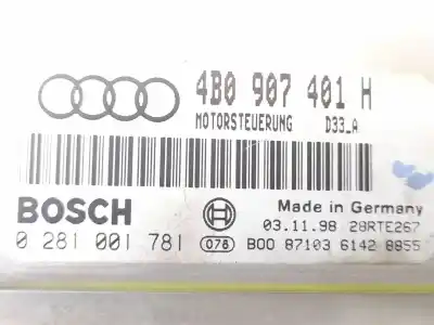 Pezzo di ricambio per auto di seconda mano centralina motore per audi a6 c5 (4b2) 2.5 tdi riferimenti oem iam 4b0907401h  