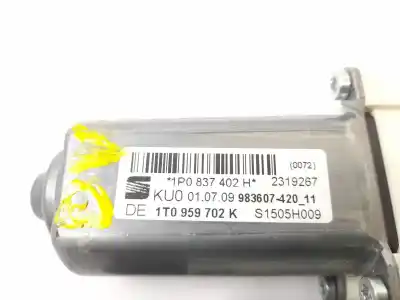 Peça sobressalente para automóvel em segunda mão motor elevador vidro dianteiro direito por seat leon (1p1) 1.9 tdi referências oem iam 1p0837402h f005s00350 1t0959702k
