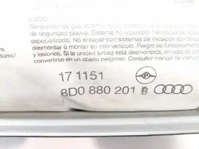 Автозапчастина б/у передня права подушка безопасности для audi a4 b5 (8d2) 1.9 tdi посилання на oem iam 8d0880201b  6013445