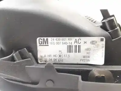 Pezzo di ricambio per auto di seconda mano faro anteriore destro per opel astra g fastback (t98) 1.6 (f08, f48) riferimenti oem iam 24439601rh 148438 1eg00764014